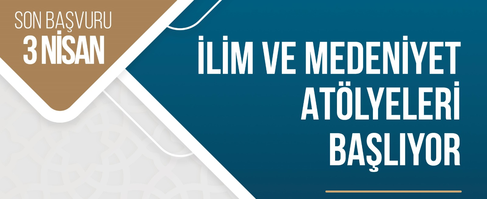 İlim ve Medeniyet Atölyeleri 202 - 2023 Bahar Dönemi Kayıtları Başladı