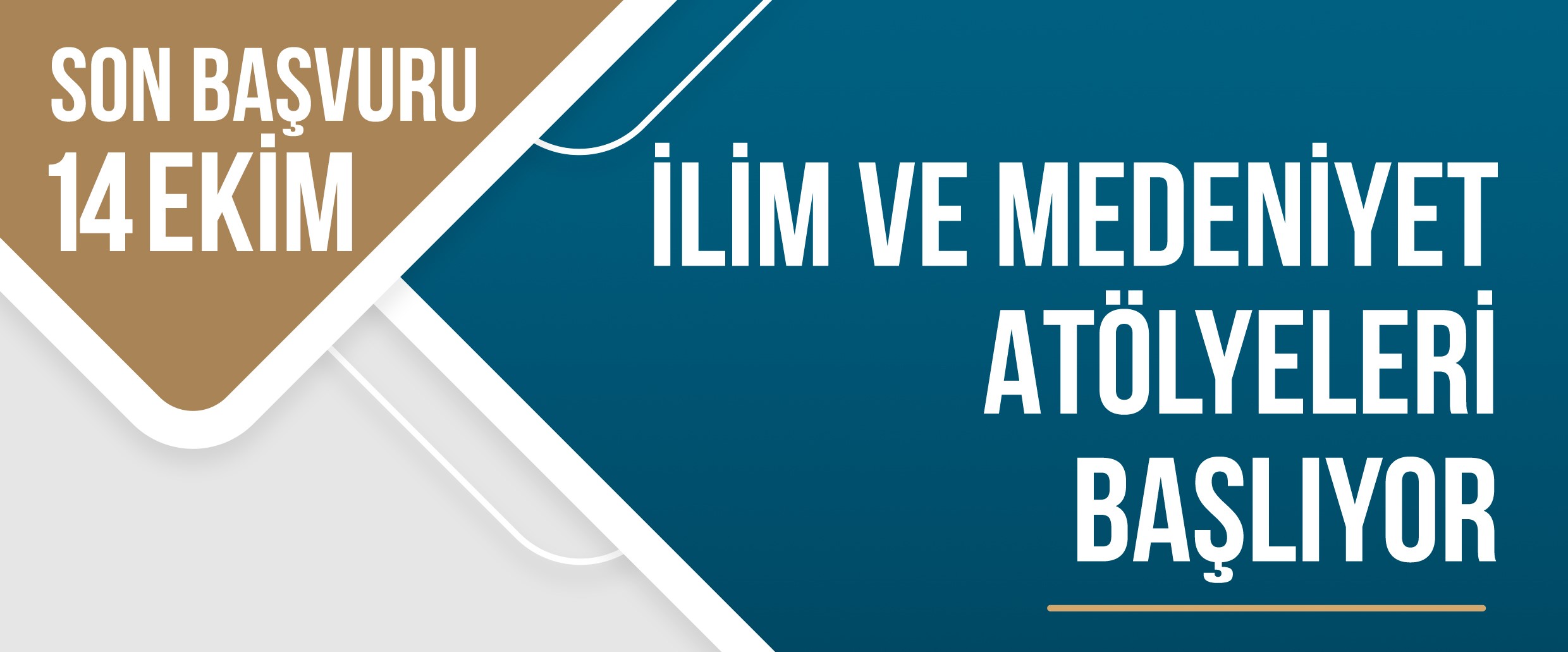 İlim ve Medeniyet Atölyeleri 2023 - 2024 Güz Dönemi Kayıtları Başladı